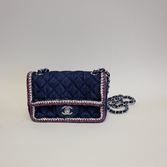 CHANEL Collection Denim Braid Medium Flap Bag - Picture 4 of 5